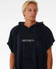 Load image into Gallery viewer, Rip Curl Brand Hooded Towel - Black/Grey