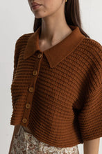 Load image into Gallery viewer, Rhythm Evermore Knit Short Sleeve Shirt - Caramel