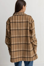 Load image into Gallery viewer, Rhythm Long Check Jacket - Caramel