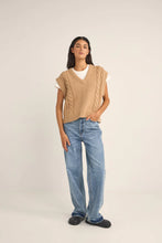 Load image into Gallery viewer, Rhythm Finley Cable Knit Vest - Sand