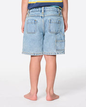 Load image into Gallery viewer, Rip Curl Hyped Up Denim Short - Kids (1-8 years) - Washed Blue