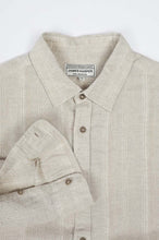 Load image into Gallery viewer, James Harper Textured Self Stripe Shirt - Natural