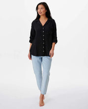 Load image into Gallery viewer, Rip Curl Premium Surf L/S Button Up Shirt - Black