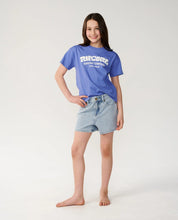 Load image into Gallery viewer, Rip Curl Surf Puff Relaxed Tee (8-14) - Mid Blue