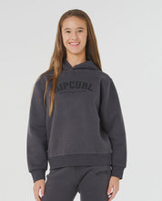 Load image into Gallery viewer, Rip Curl Staple Varsity Hood Girl - Washed Black