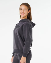 Load image into Gallery viewer, Rip Curl Staple Varsity Hood Girl - Washed Black