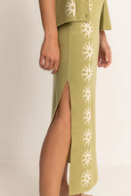 Load image into Gallery viewer, Rhythm Horizon Knit Midi Skirt - Palm