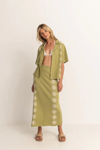 Load image into Gallery viewer, Rhythm Horizon Knit Midi Skirt - Palm