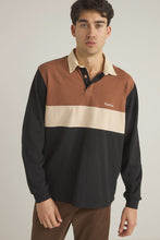 Load image into Gallery viewer, Rhythm Hayes L/S Rugby Polo - Black