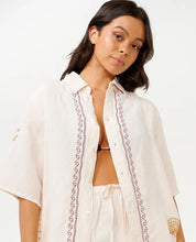 Load image into Gallery viewer, Rip Curl Beach Party Embroidered Shirt - Off White