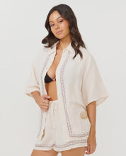 Load image into Gallery viewer, Rip Curl Beach Party Embroidered Shirt - Off White