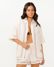 Load image into Gallery viewer, Rip Curl Beach Party Embroidered Shirt - Off White
