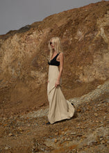 Load image into Gallery viewer, Afends Charlotte Maxi Dress - Biscuit/Black