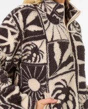 Load image into Gallery viewer, Rip Curl Printed Polar Fleece 1/4 Zip - Washed Black