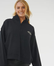 Load image into Gallery viewer, Rip Curl Soleil 1/4 Zip Pullover - Black