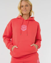 Load image into Gallery viewer, Rip Curl Icons Of Surf Heritage Hoodie - Hibiscus Red