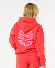 Load image into Gallery viewer, Rip Curl Icons Of Surf Heritage Hoodie - Hibiscus Red