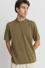 Load image into Gallery viewer, Rhythm Essential Knit SS Polo - Olive