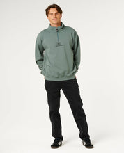 Load image into Gallery viewer, Rip Curl Pill Icon 1/4 Zip Crew - Moss