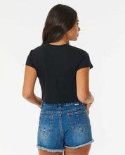 Load image into Gallery viewer, Rip Curl Classic Ribbed Tee - Black
