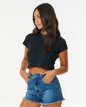 Load image into Gallery viewer, Rip Curl Classic Ribbed Tee - Black