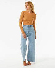 Load image into Gallery viewer, Rip Curl Classic Long Sleeve Ribbed Tee - Light Brown