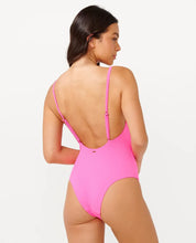 Load image into Gallery viewer, Rip Curl Premium Cheeky Coverage One Piece Swimsuit - Hot Pink