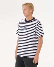 Load image into Gallery viewer, Rip Curl Raw Energy Stripey Tee - Black/White