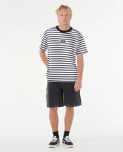 Load image into Gallery viewer, Rip Curl Raw Energy Stripey Tee - Black/White