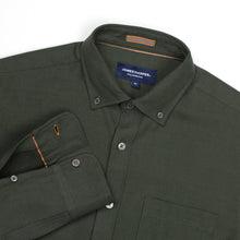 Load image into Gallery viewer, James Harper Cotton Diamond Marle Long Sleeve Dress Shirt - Bottle