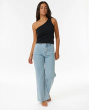 Load image into Gallery viewer, Rip Curl Asymmetrical Ribbed Tank - Black