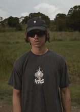 Load image into Gallery viewer, Afends Mens Magic Wizzo Boxy Fit Tee - Stone Black