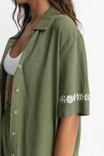 Load image into Gallery viewer, Rhythm Juno Short Sleeve Shirt - Olive