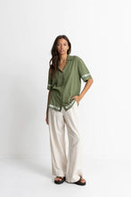 Load image into Gallery viewer, Rhythm Juno Short Sleeve Shirt - Olive