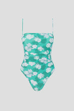 Load image into Gallery viewer, Rhythm Bonita Floral Scrunched Side One Piece - Green
