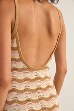 Load image into Gallery viewer, Rhythm Aries Stripe Knit Midi Dress - Natural