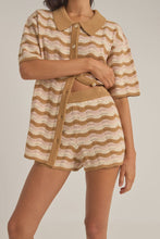 Load image into Gallery viewer, Rhythm Aries Stripe Knit Short - Natural