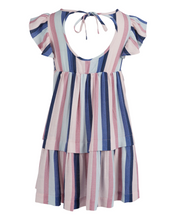 Load image into Gallery viewer, Eve Girl Alexandra Dress - Stripe (3-7)