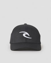 Load image into Gallery viewer, Rip Curl Tepan Flex Fit Cap - Black/White