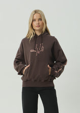 Load image into Gallery viewer, Afends Reality Check Boxy Pull On Hood - Coffee