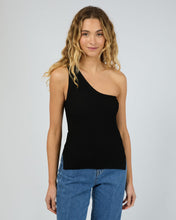 Load image into Gallery viewer, Silent Theory Dustin One Shoulder Top - Black