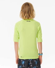 Load image into Gallery viewer, Rip Curl Brand Wave UPF Short Sleeve Rash Shirt - Boys 8-16