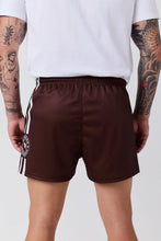 Load image into Gallery viewer, Ringers Western Ringers Unisex Footy Short - Chocolate