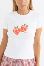 Load image into Gallery viewer, Rhythm Strawberry Everyday Tee - White