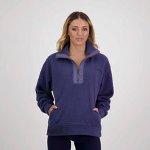 Load image into Gallery viewer, Canterbury Scene-Set 1/4 Zip Sweat - Blue Indigo