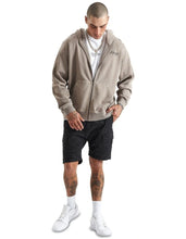 Load image into Gallery viewer, Kiss Chacey Hedda Relaxed Hooded Zip Sweater - Pigment Driftwood