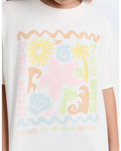 Load image into Gallery viewer, Eve Girl Tropical Tee - Vintage White