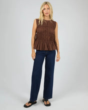 Load image into Gallery viewer, All About Eve Lou Lou Tie Top - Brown
