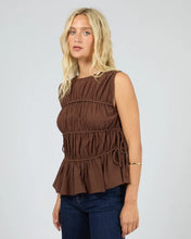 Load image into Gallery viewer, All About Eve Lou Lou Tie Top - Brown