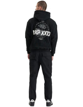 Load image into Gallery viewer, Nena & Pasadena Mortar Heavy Relaxed Hooded Sweater - Jet Black